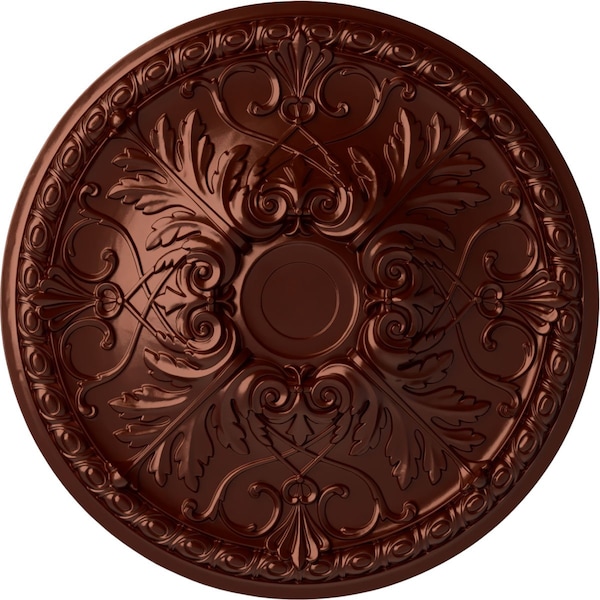 Ekena Millwork Tristan Ceiling Medallion (Fits Canopies up to 6 1/4"), 32 3/8"OD x 3 1/2"P, Antique Copper CM32TNACS - main